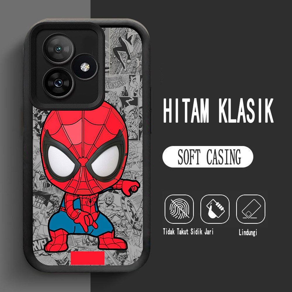 Y-1 เคสซิลิโคน Spider-Man สําหรับ Xiaomi Redmi 13X 13 POCO F6 X5 F5 Turbo 3 5G กรณี