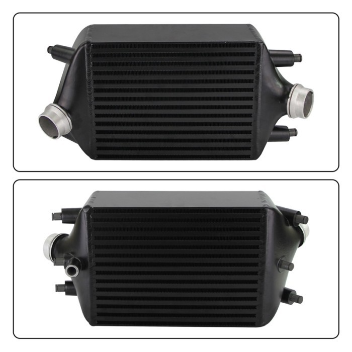 Twin Intercooler High performance Racing Radiators Set Black Fits For Porsche 911 Turbo / Turbo S 9