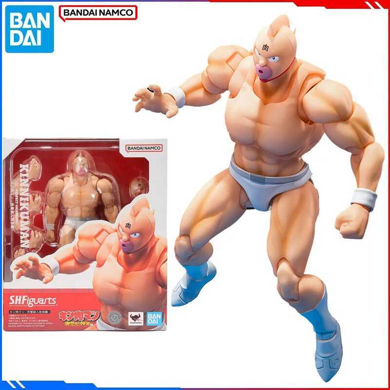 Genuine Bandai Original Kinnikuman Figure Model Kits SHF 1/12 Anime Figures Kinnikuman Perfect Orig