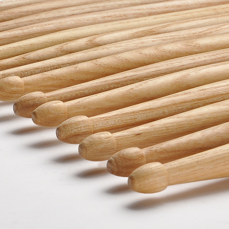 ขายตรงไม้กลองกลองกลองค้อน 5A7A Hickory Walnut ฝึกสอนไม้กลองไม้