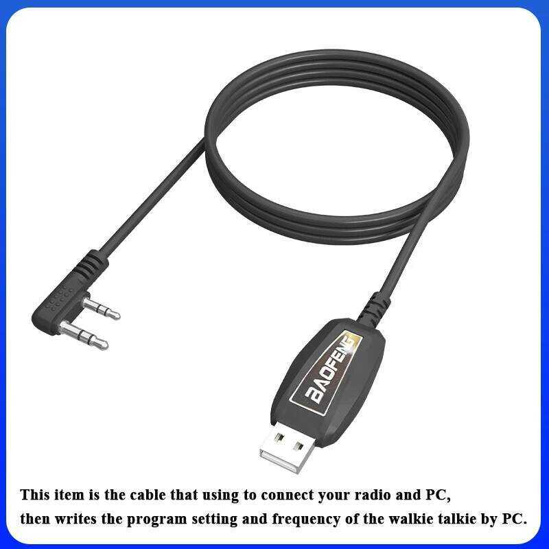 ▥ สายโปรแกรม USB สำหรับ Uv-21 Uv-5Rm Uv-18 M-5R Td-H3 Uv-25ชิป Ch340 K5 Uv-K6  รองรับห