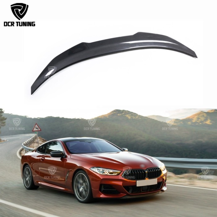 For 2018-up BMW 8 Series G15 F92 M8 840i Coupe 2-Door Dry Carbon Fiber Spoiler Psm style Car Rear T