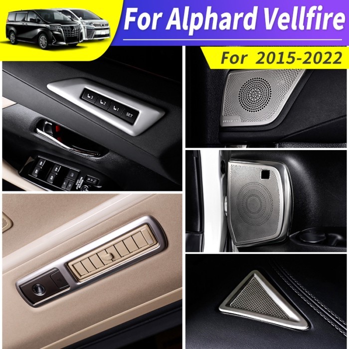 For Toyota Alphard Vellfire 30 Series 2015-2021 Upgrade Interior Decoration Accessories Horn Cover