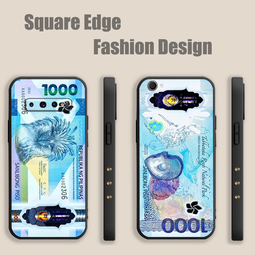 ปลอกสําหรับ Vivo Y72 5G V23e V23 S12 Y01 Y03 Y55 X80 Pro 1000 Peso เงินบิล YDB42 เคสโทรศัพท์ขอบสี่เห