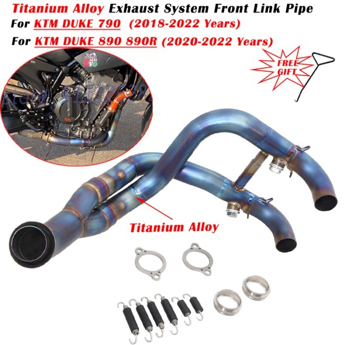 For KTM DUKE 790 890 890R DUKE790 DUKE890 2018 - 2022 Motorcycle Exhaust Escape Modified Muffler Ti