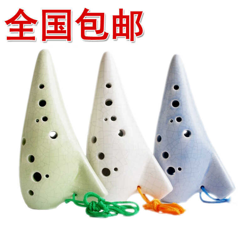 Ocarina 12 หลุม Alto c-Key Ocarina เริ่มต้นแนะนําใหม่ขาตั้ง Ocarina Twelve-Hole ac เซรามิคเพลง