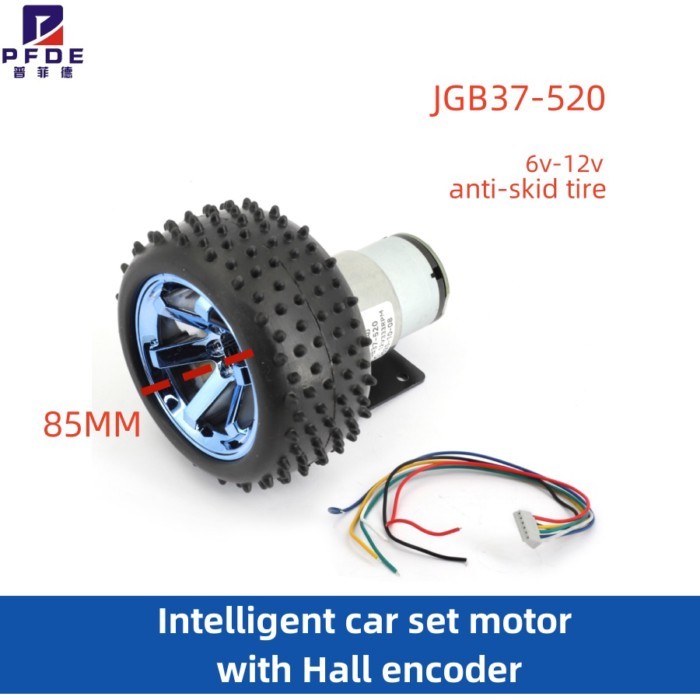 37mm JGB37-520 encoder motor Smart car motor DC 6V 12V 24V small motor car kit speed motor