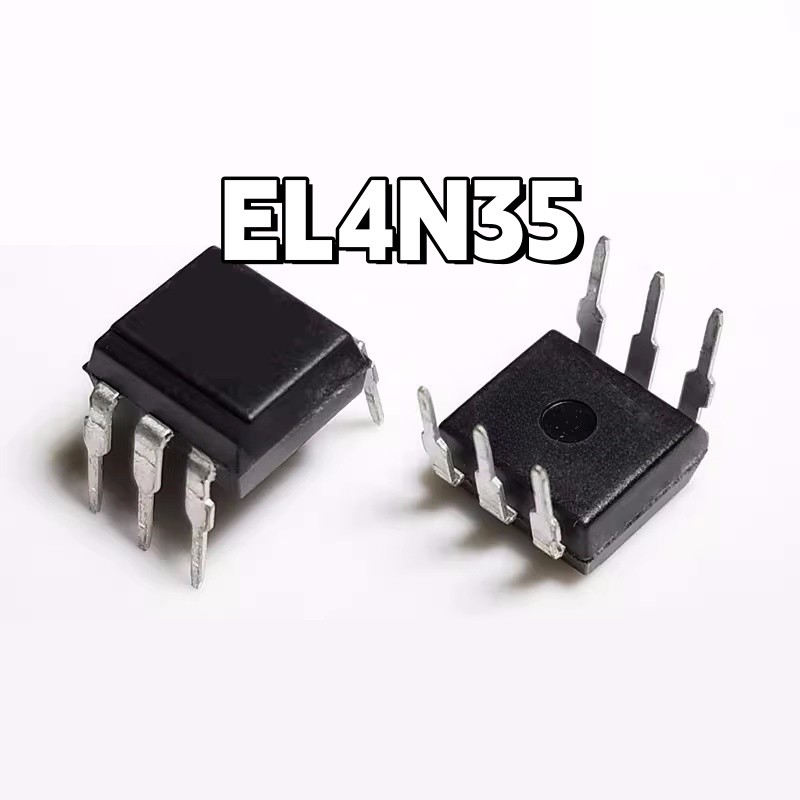 ยี่ห้อใหม่ EL4N35 4N35 In-Line Optocoupler DIP6 Optoelectronic Lotus Coupler