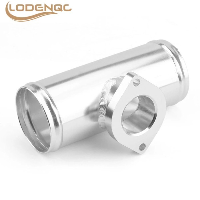 2.5inch 63mm Turbo Aluminum Flange Pipe BOV Blow Off Valve Adapter For GD-RS FV RZ   L=150mm silver