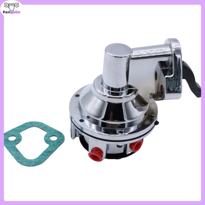 New Mechanlcal Fuel Pump Chrome For Chevy SB 262-400, 6 PSI, 1/4" SBC 262-400 6PSI Auto Parts