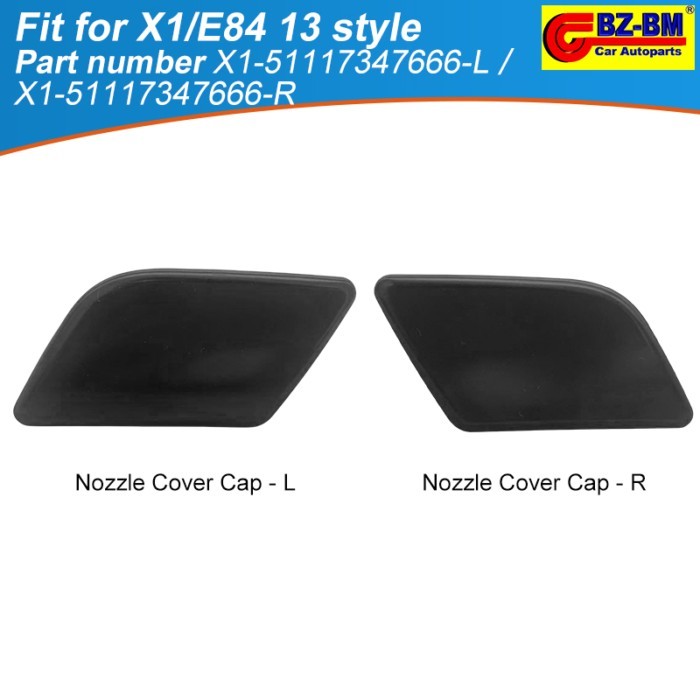 Front Bumper Headlight Headlamp Washer Nozzle Cover Cap For BMW X1 E84  51117347666 LH 51117347666