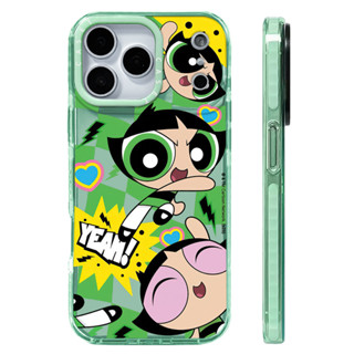 น่ารักการ์ตูนสีเขียวGraffitiสาวสีสําหรับIPhone 14 Plus 11 12…