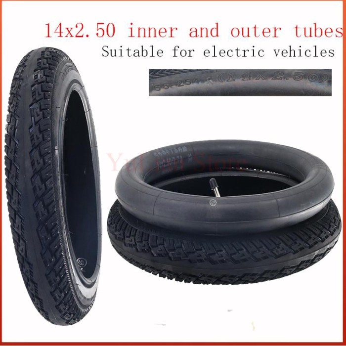 For 14 inch electric bicycle electric bicycle wheels high quality 14X2.50 Tube tyre Electric Bicycl