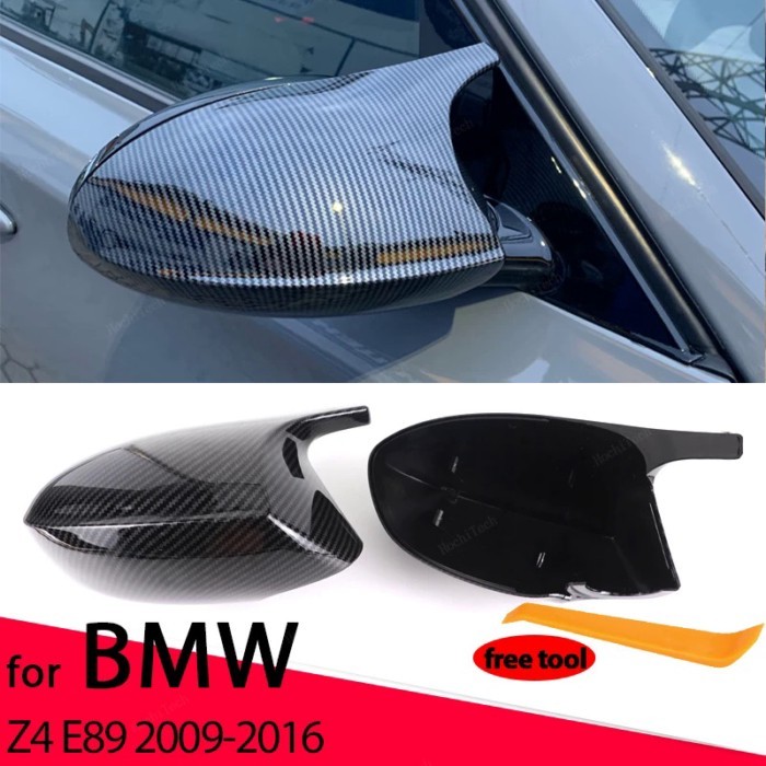 Carbon Fiber Pattern Black Side Mirror cover for BMW Z 4 Z4 E89 sDrive18i sDrive20i sDrive23i sDriv