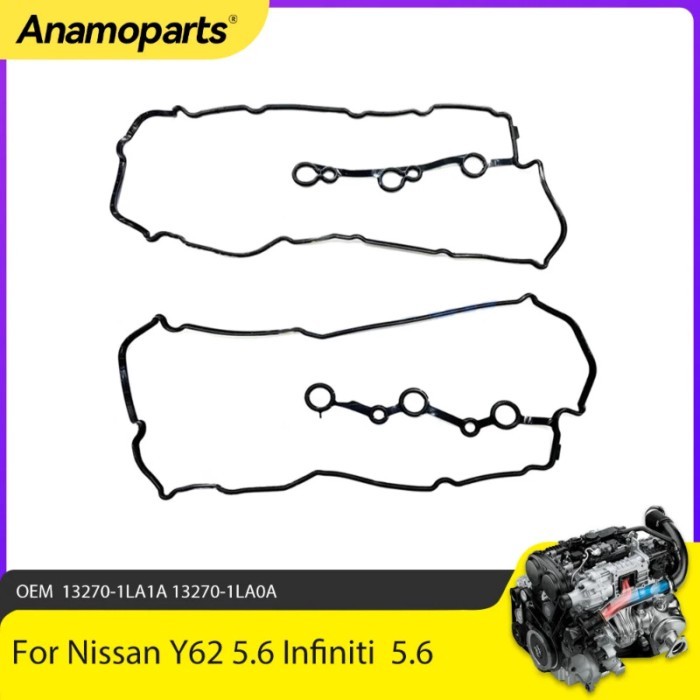 Engine Valve Cover Gasket Set Fit 5.6 L For Nissan Y62 5.6 Infiniti Qx80 Qx56 5.6 13270-1LA1A 13270