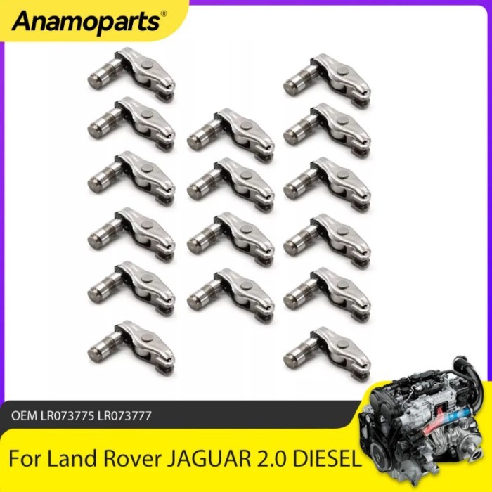 16 X Rocker Arms And Hydraulic Lifter Fit 2.0 L T 204DTD 204DTA Diesel For JAGUAR XE XF Land Rover