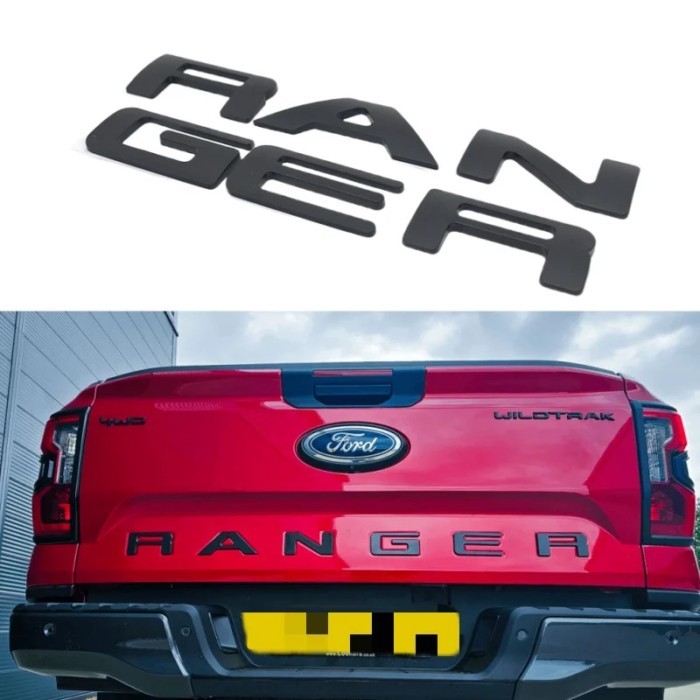 4x4 Pickup Rear Tailgate Emblem Decals Stickers 3D ABS Letters Logo Badge For Ranger Wildtrack T9 2