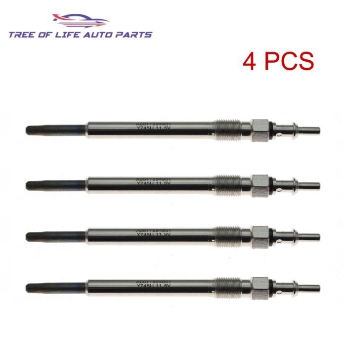 4X Glow Plugs 11.5V For Chrysler PT Cruiser 2.2 2002-2010 Jeep Grand Cherokee II 2.7 2001-2005 8890