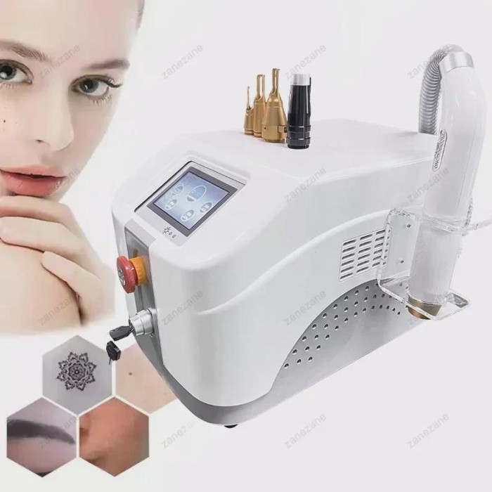 2025 New Portable Q Switched Nd Yag Laser Eyebrow Tattoo Removal Carbon Peeling Laser For Pigment L