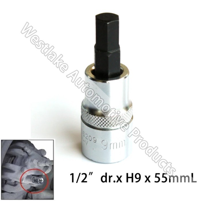 1/2" Dr. H9 Brake Caliper Slide Socket Brake Socket For BENZ BMW VW AUDI FORD MAZDA