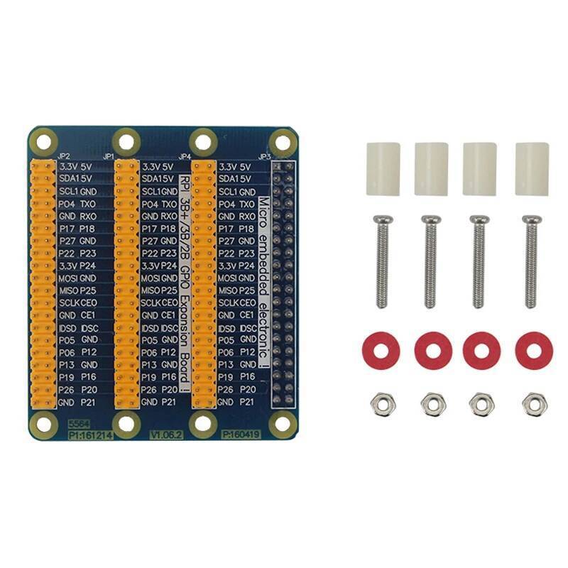Raspberry Pi 3 x 40 Pin GPIO อะแดปเตอร์ 1 ถึง 3 GPIO บอร์ดขยายแผ่น GPIO โมดูลสําหรับสีส้ม Pi Raspber