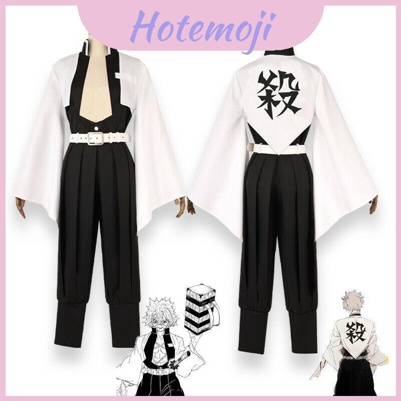 Demon Slayer Cosplay Costume ตัวละคร Sanemi Shinazugawa จาก Wind Pillar สำหรับงาน Carnivals และปาร์ต