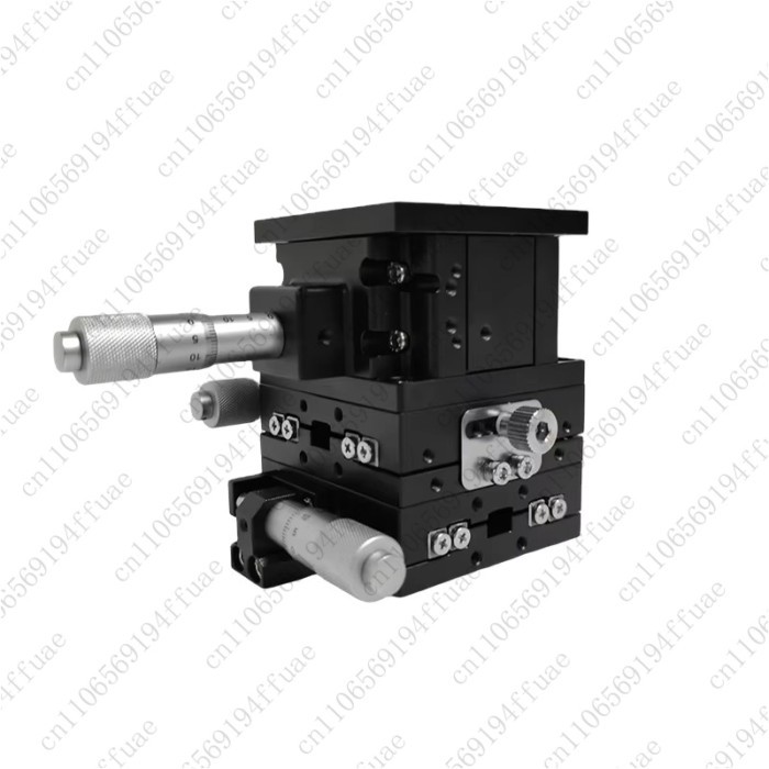 JCXYHZ-60 XY Manual Stage 60mm Tuning Sliding Door Micrometer Linear Stage Trimming Platform for Op