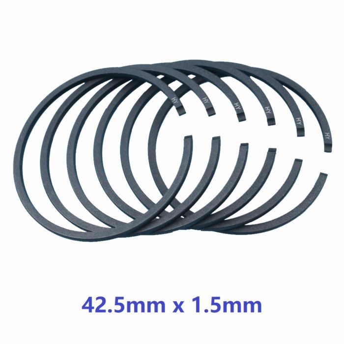 6pcs 42.5mm x 1.5mm Piston Ring for kawasaki TJ45E & More 2 Stroke Engine Cylinder Piston Repair Pa