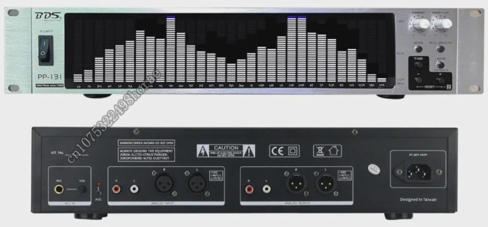 Bds PP-131 Rack-Mounted 2u Spectrum Display Equalizer Audio Level Amplifier Spectrum Analyzer Led S