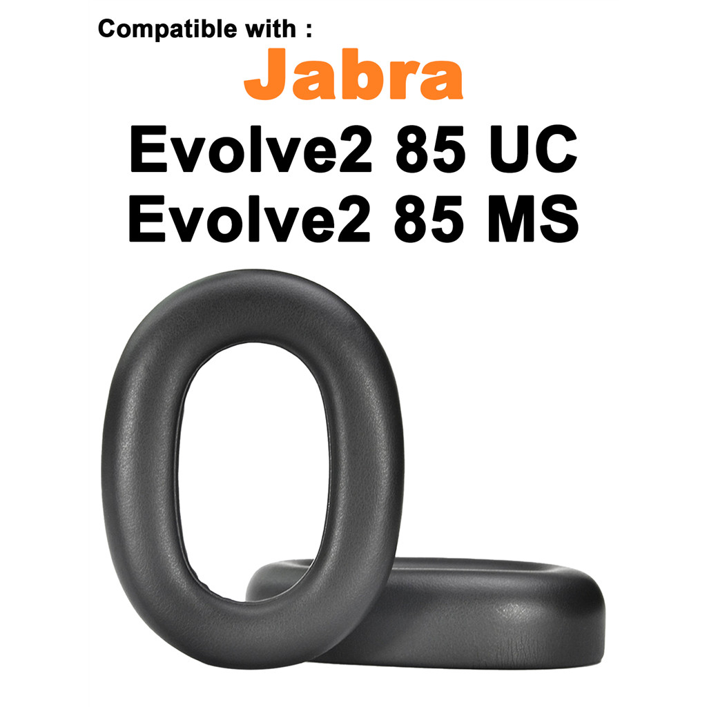 เหมาะสําหรับ Jabra Evolve2 85 UC / Jabra Evolve2 85 MS เปลี่ยนหูฟังฟองน้ําแผ่นรองหูฟัง