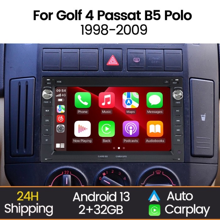 MEKEDE 7'' 2Din  Wireless Carplay Car Radio Stereo For VW Passat B5 MK4 MK5 Golf 4 Polo Bora Jetta