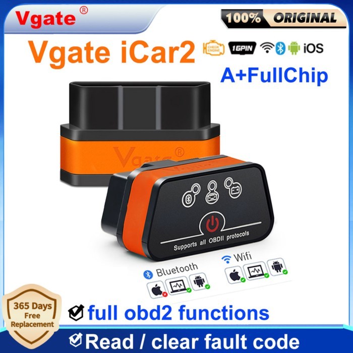 Vgate Icar2 OBD2 Bluetooth WIFI Car Scanner Tool For  IOS/Android OBD2 auto diagnostic scanner Code