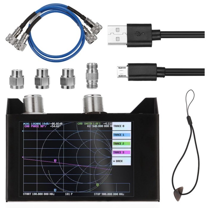 4.0 inch LCD Screen 3G Vector Network Analyzer Set SAA2N SAA-2N NanoVNA V2 Antenna Analyzer Shortwa