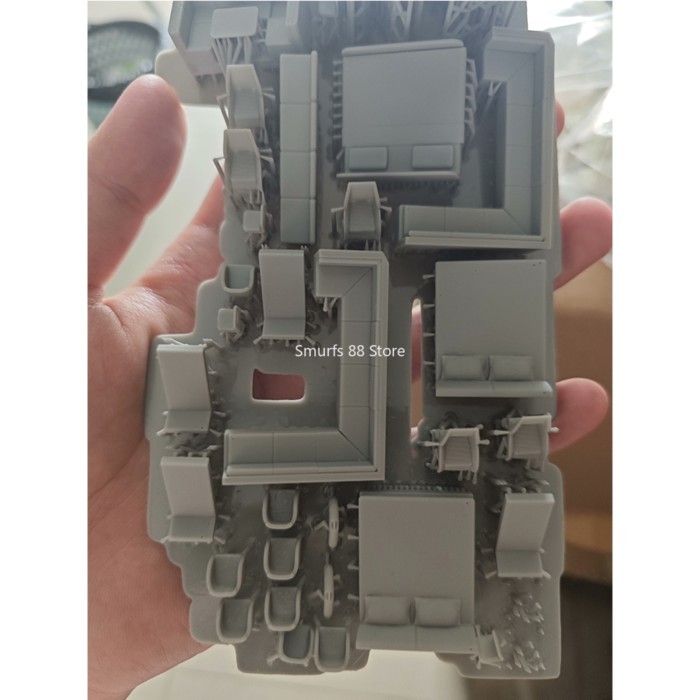 1/87 Yacht Model Kit 3D Printed Ship Model SLA Light-curing Printing Superyacht Model Kit Toys Gift