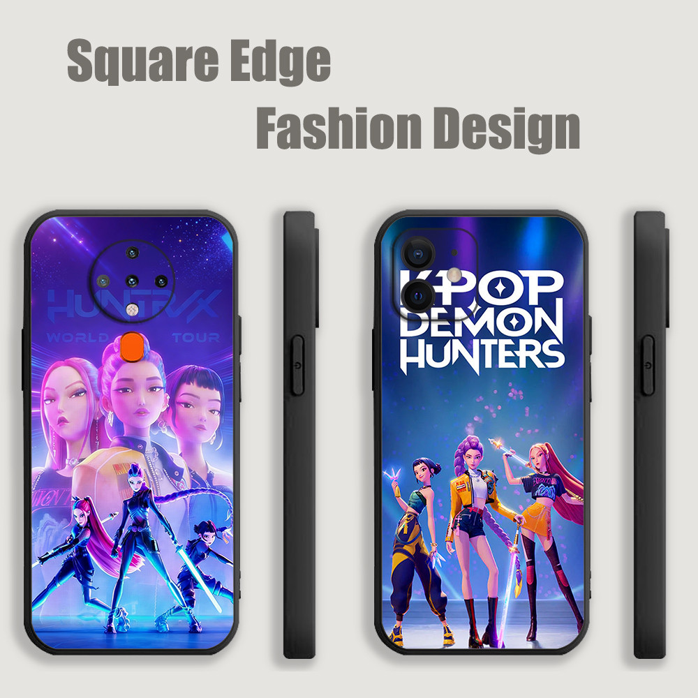ปลอกสําหรับ Vivo Y03 4G Y01 Y55 X80 Pro Y02s Y16 Kpop Demon Hunters Cast อะนิเมะ Rumi Zoey UPC05 เคส