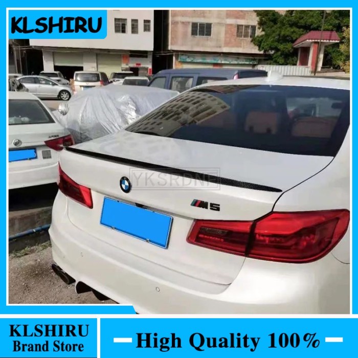 For BMW 5 Series 520i 528i 535i 530i 525i G30 G38 Carbon fiber Material Car Rear Wing Primer Color