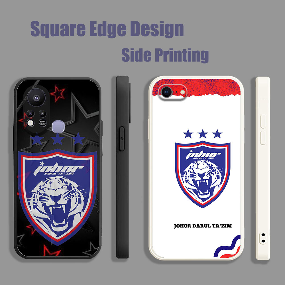 เคสสําหรับ Vivo Y20 Y20s Y20i Y20sG Y12s Y12A Johor jdt โลโก้สีฟ้า DJW04 เคสโทรศัพท์ขอบสี่เหลี่ยม