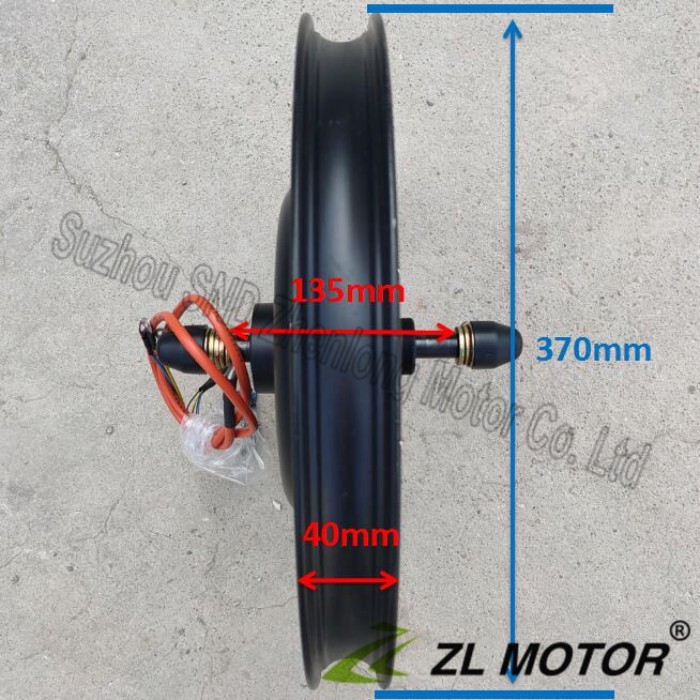 E-bike hub motor 48V60V72V 1000W  18inch motor / electric bike brushless motor Customized speed