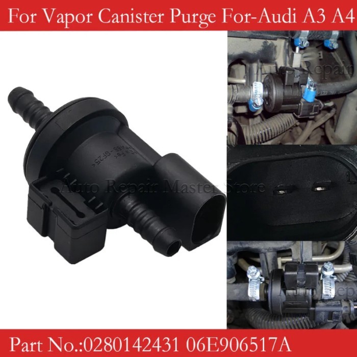 06E 906 517 A 06E906517A 0280142431 Fuel for Vapor Canister Purge Solenoid Valve For Audi A3 A4 A6