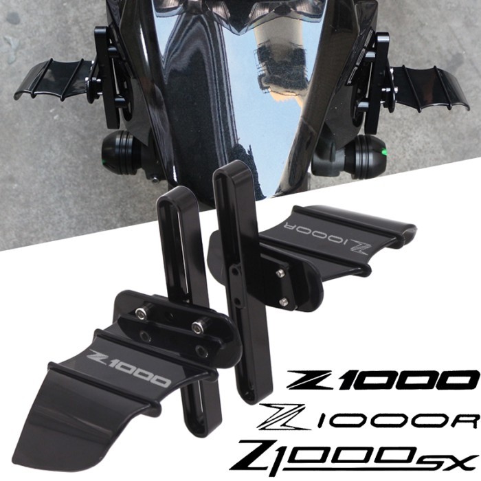 For KAWASAKI Z1000 Z1000XS Z1000R Motorcycle Accessories Front Wheel Fixed Wind Wing Bat Wing Front