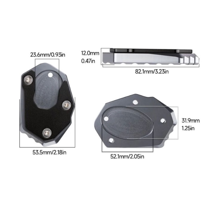 For KAWASAKI Ninja ZX6R ZX10R zx6r ZX-6R ZX-10R zx10r 2017-2023 2024 Motorcycle enlarged plate Side