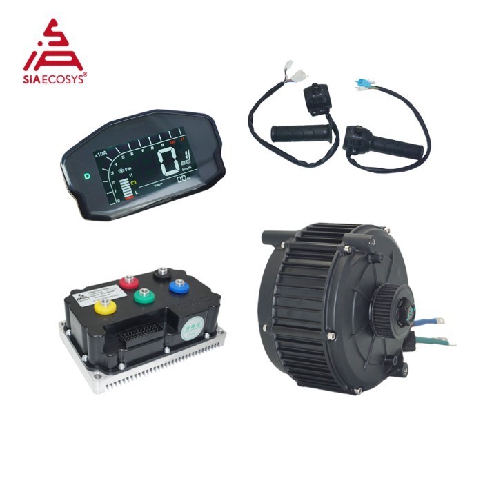QS MOTOR QS165 V2 5000W 72V 35H Encoder Version PMSM Mid Drive Motor Kits with ND72680B Controller
