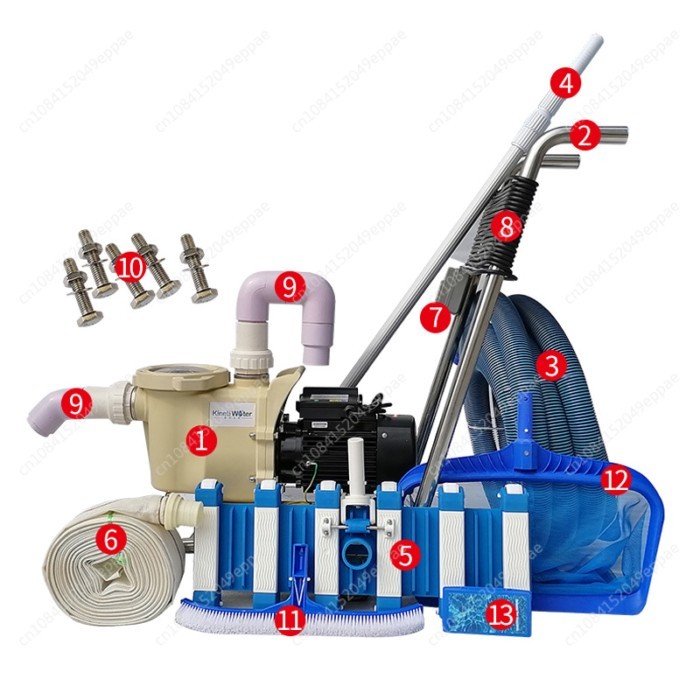 Swimming pool sewage suction machine Manual pool bottom manure suction device