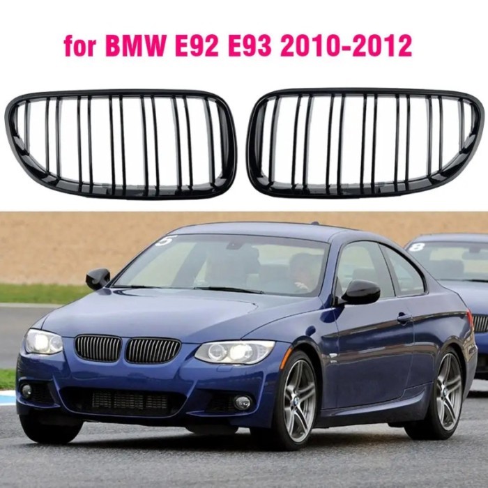 Front Grille Kidney Grill For BMW E92 E93 320I 328i 335i 2 Doors 2010 2011 2012 Car Styling Gloss B