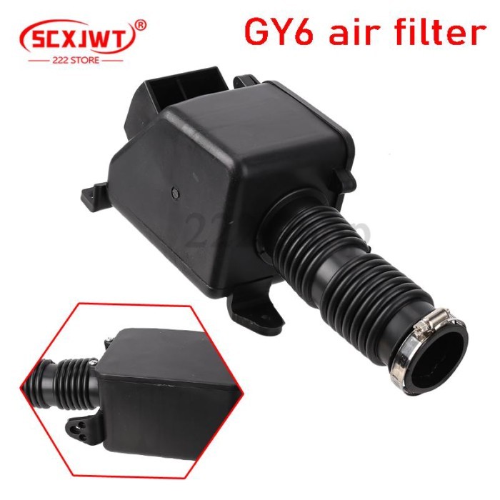 Motorcycle Air Filter Box Intake Cleaner Bend Head Air Filter For GY6 Engine 150cc-200cc ATV Go Kar