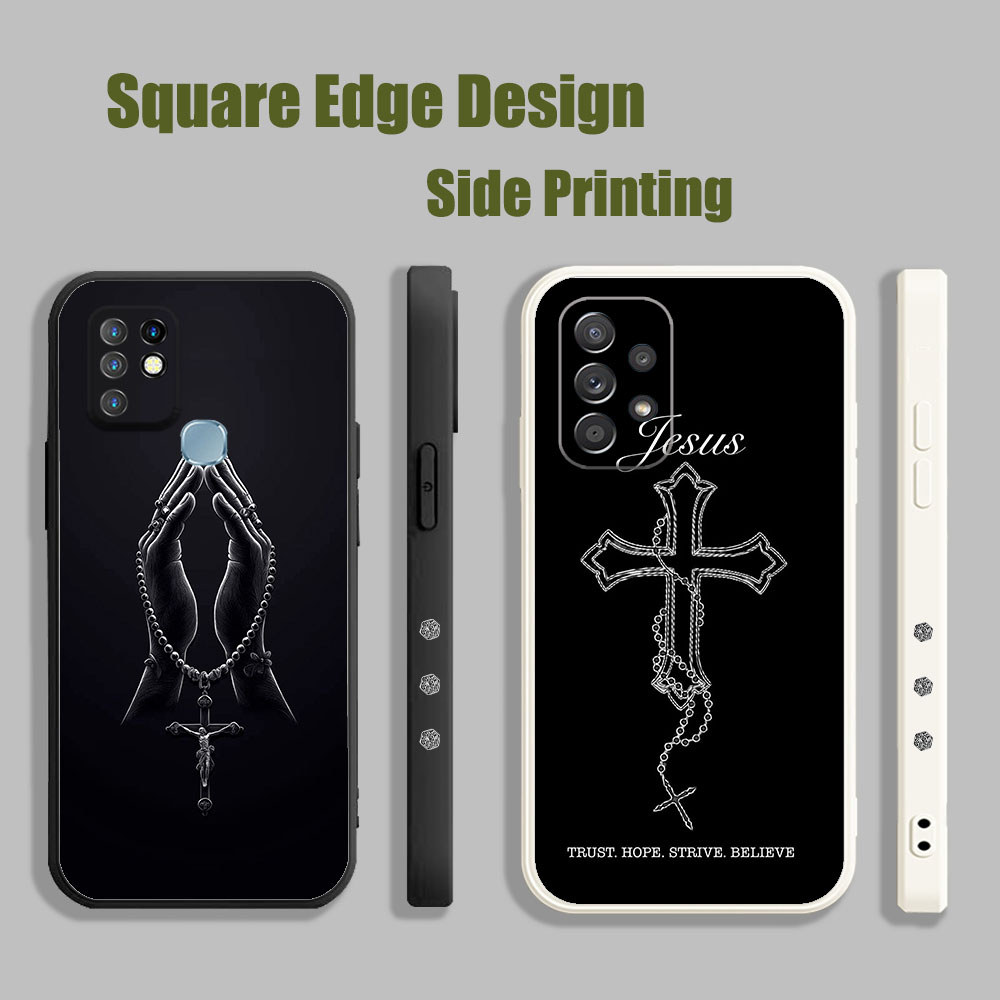 ปลอกสําหรับ Vivo Y91/Y93/Y91i/Y95 Y91C Y15A Y15S Y53 V11i Z3i S1 V21e Y76 Bible JESUS พระเจ้าความงาม