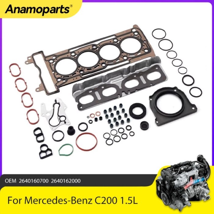Engine Parts Overhaul Gasket Seals Fit 1.5 L For Mercedes-Benz C200 E180 M264 1.5L l4 GAS DOHC 2018