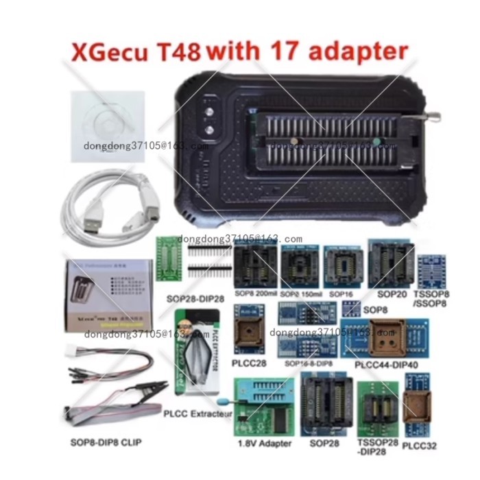 Genuine, upgraded T48 -TL8663G/TL866II Plus USB universal programmer, notebook