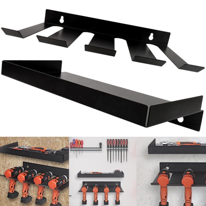 Metal storage shelves Forge Tools Power Tool Organizer Storage Shelf