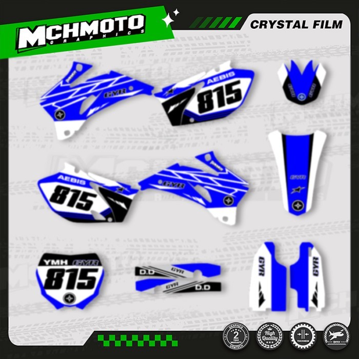 MCHMFG Custom Team Motorcycle Graphics Decal Stickers Kits For YAMAHA YZF250 YZF450 YZ250F YZ450F 2